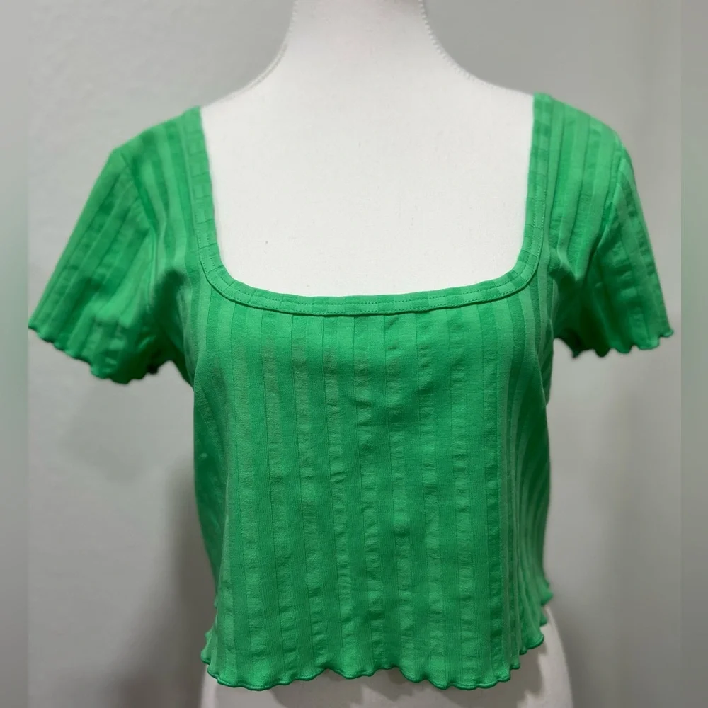 OFFLINE By Aerie OG Groove Crop Tee NWOT - Picture 2 of 8